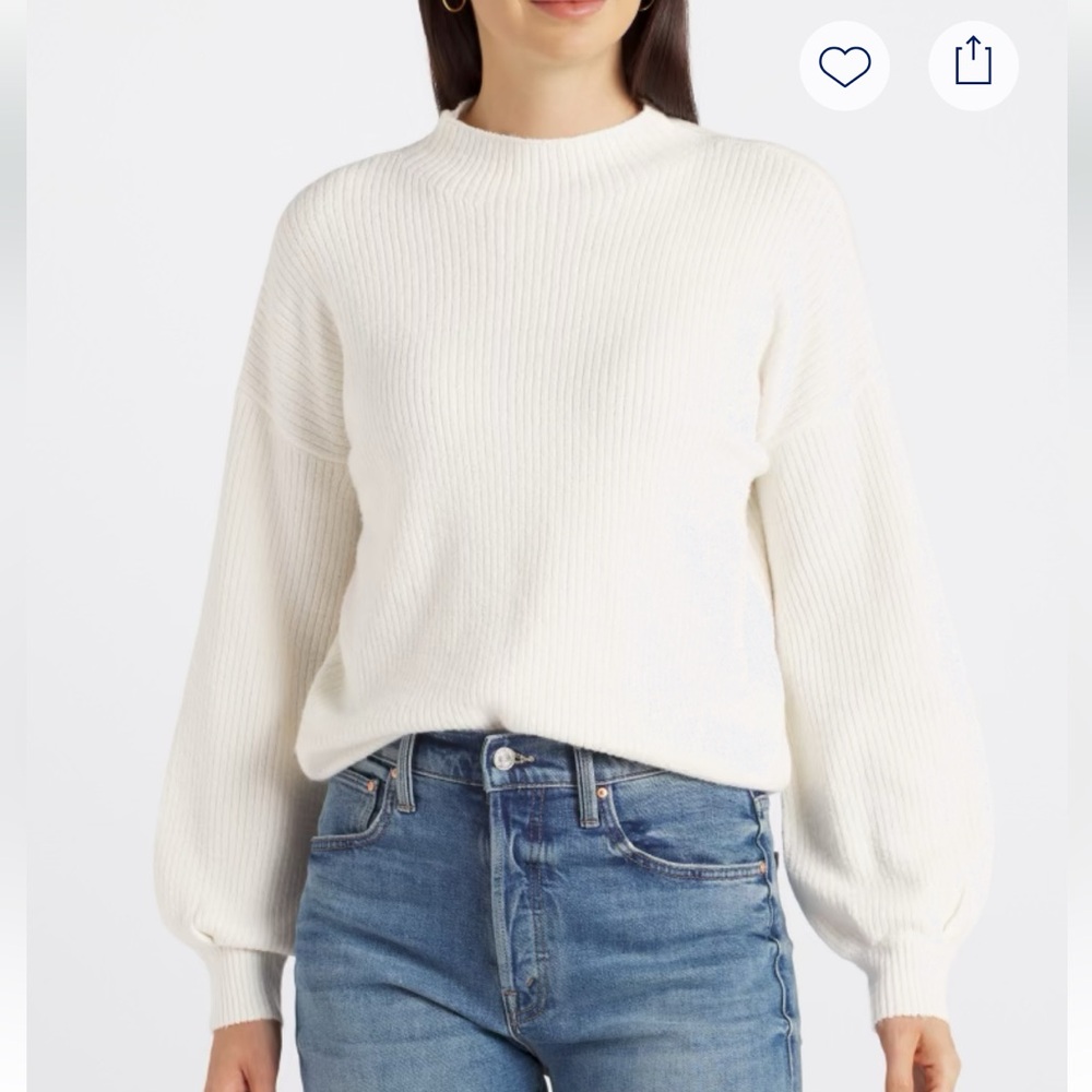 PINQUE Women’s Aliza Mock Neck Sweater